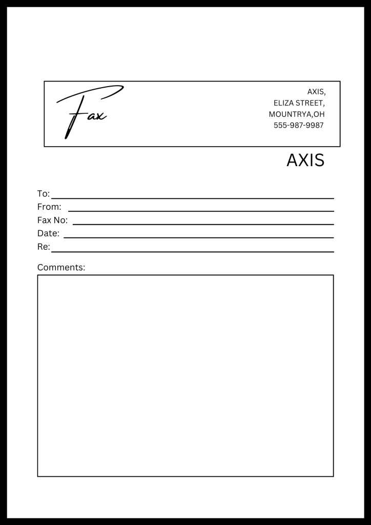 Adobe Fax Cover Letter Template