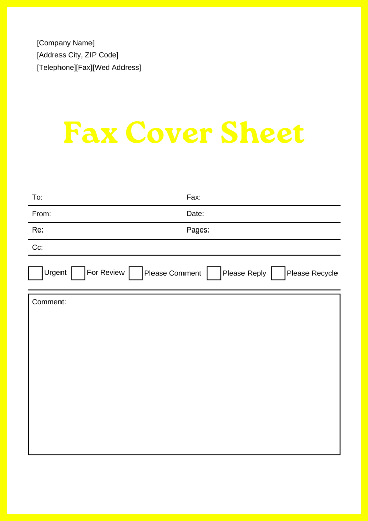 Printable Aetna Fax Cover Sheet
